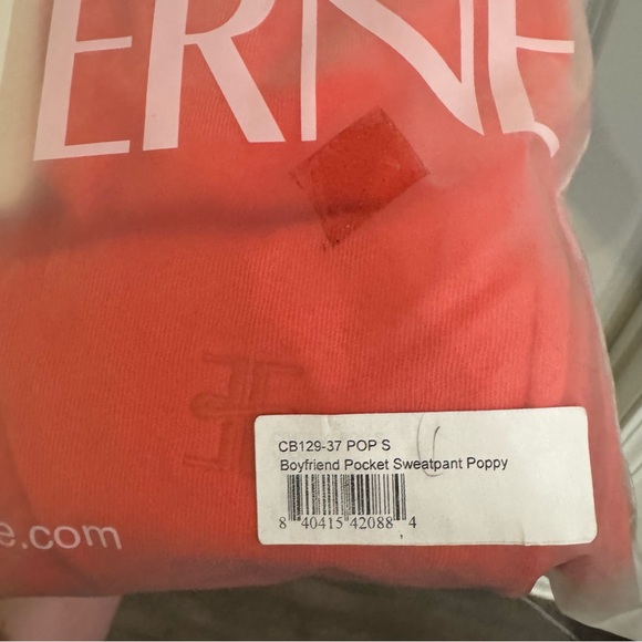 Eterne Boyfriend Pocket Sweatpants Poppy Red - Picture 12 of 12